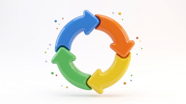 Colorful 3D Cartoon Charts and Diagrams Collection &ndash; Glossy Educational Business Infographics