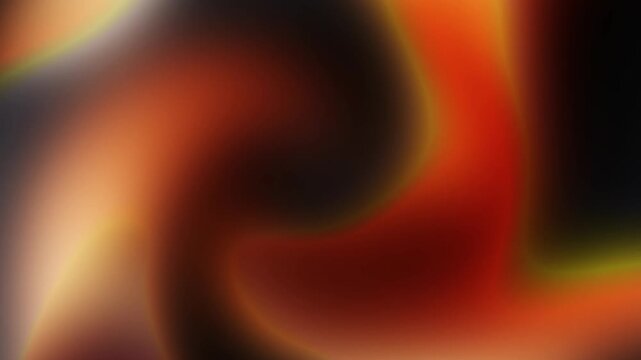 Dark moody rich copper amber orange and black shadow gradient motion loop featuring smooth glowing fluid light blur Perfect for video overlays