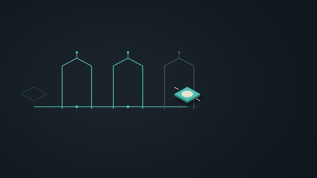Data lineage tracing one record through three processing stages