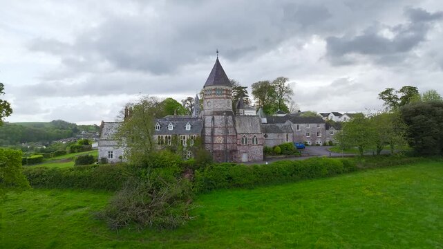 The Priory from a drone, Abbotskerswell Priory, Retirement Village, Abbotskerswell, Newton AbbotThe Priory, Retirement Village, Newton Abbot, Devon, England, United Kingdom