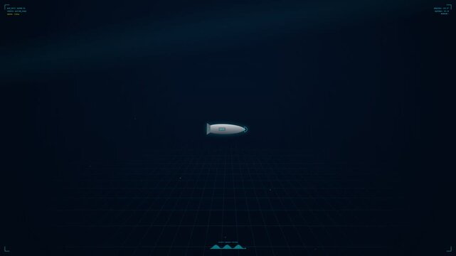 Futuristic Digital Missile Target Lock HUD Interface