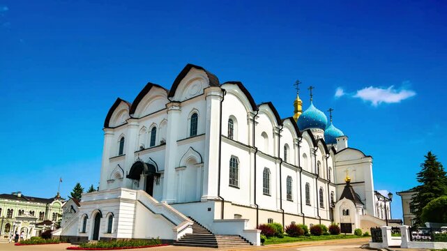 Cathedral of the Annunciation in Kazan Kremlin, Tatarstan, RussiaKazan, Russia  Domes and Apses of Annunciation Cathedral at Kazan KremlinCathedral of the Annunciation in Kazan kremlin, Russia