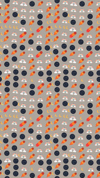 Space and weather elements pattern
