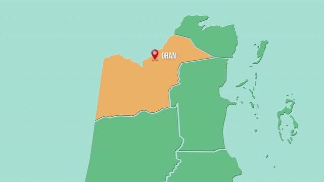 Mapa de Belice con divisi&oacute;n pol&iacute;tica resaltando el distrito de Orange Walk con su capital Orange Walk Town