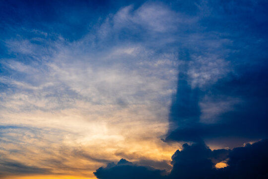 clouds in blue sky