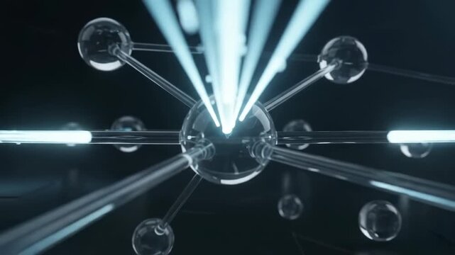 Molecular Connections Floating Structure in Dynamic Light Rings
