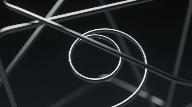 Metal Framework Structure in Close Up
