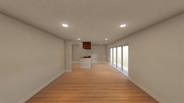 津波や洪水で浸水した住宅の室内｜水害を表現した3DCGアニメーション