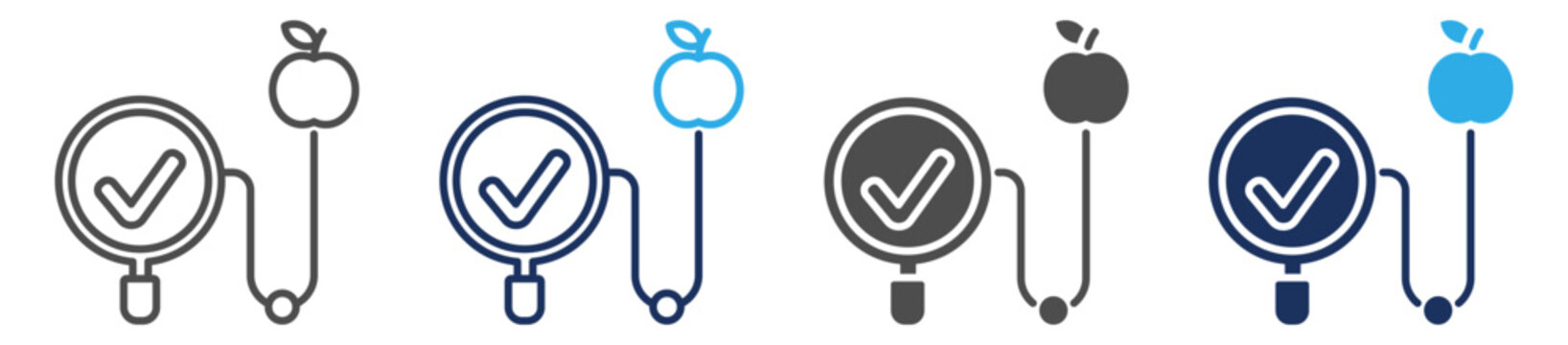 traceability icon set multi concept