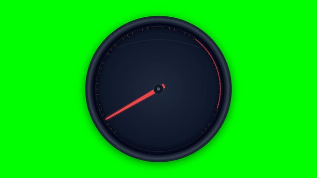 High Performance Turbocharger Boost Pressure Gauge Sweep with Amber Backlight and Red Needle for Automotive Engineering