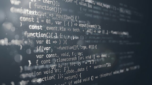 Abstract Software Code Background