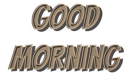 Good morning retro style png typography © Rawpixel.com