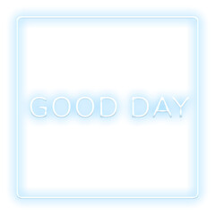 Frame with good day png neon typography text © Rawpixel.com