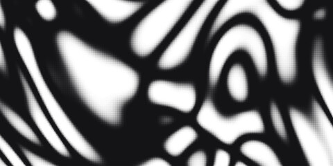 Fototapeta premium Abstract monochrome wave line pattern, fluid blurred black and white background, dynamic modern artistic texture