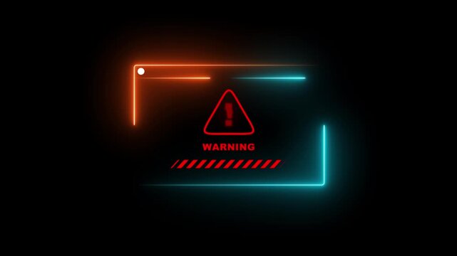 Warning message, Cyber attack on online network error system, Cyber security vulnerability, Data breach, Illegal connection, Compromised information, Error popup and maintenance system showing..