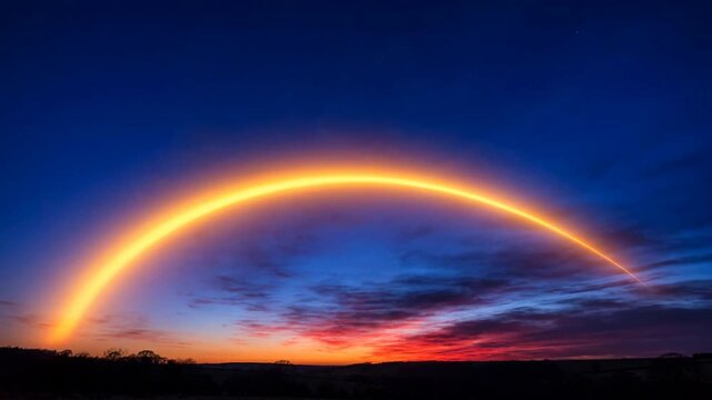 Timelapse of the sun tracing a low arc across the sky