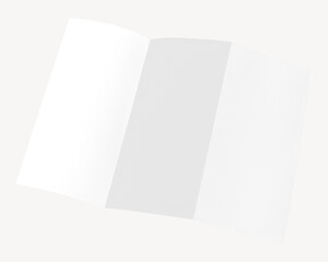 Tri-fold brochure png mockup, transparent design