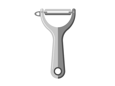 Manual Zester Grater Tool with Handle in grayscale