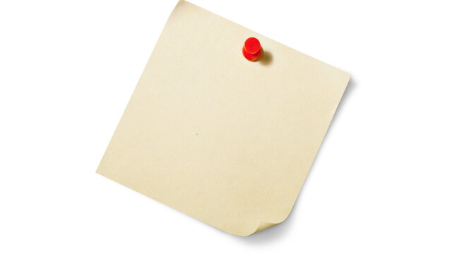 PNG, sticky, note, paper, pin, reminder, message, blank sticky note png on transparent cutout,