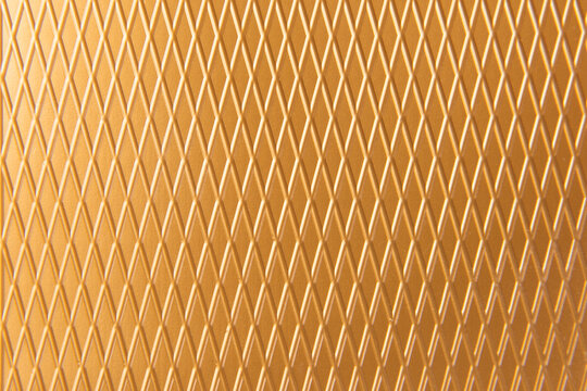 Metallic Gold Diamond Mesh Texture Background