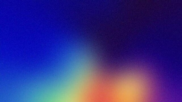 Abstract dark blue and cyan grainy gradient background with noise texture for poster design