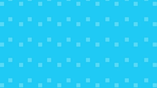 Animated seamless repeating blue square pattern background for digital display or creative design projects