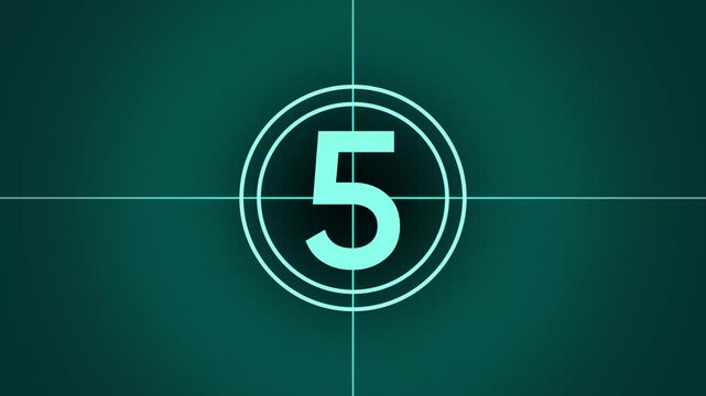 Countdown 4K animation movie  (10 sec )  |  Old  film motif