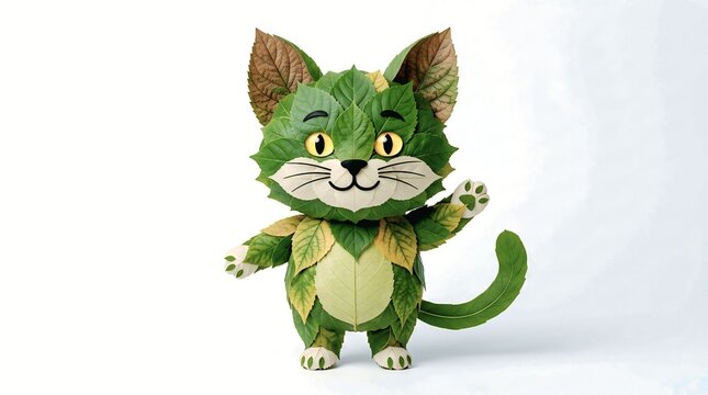 Green leaf cat 