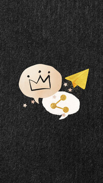 Social media marketing iPhone wallpaper