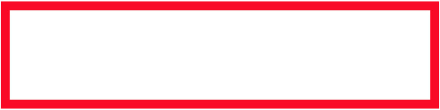 A simple rectangular frame with a bold red outline, isolated on a clean white background, perfect for use as a border or graphic element.