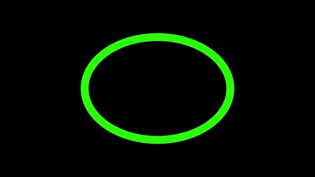 Green Circle Loading icon loop Loading Icon with black background. updating and downloading progress animation.