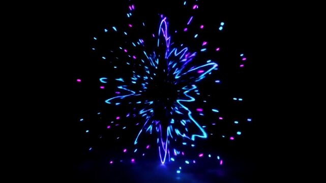 Music tune on black background