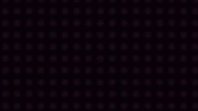 Abstract digital grid pattern with glowing red pixels