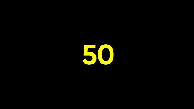 count down from 100 to 0 on ,number counter loading bar animation of 100 to 0, 100 to 0 percent rendering, counting number from 0 to 100 simple counter animation on black .