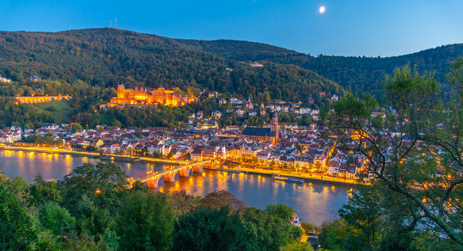 Panoramic view of Heidelberg, Germany