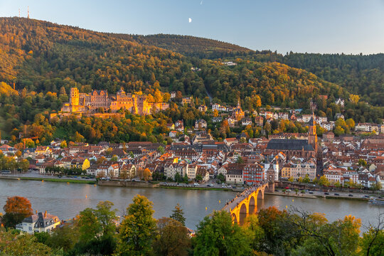 Panoramic view of Heidelberg, Germany