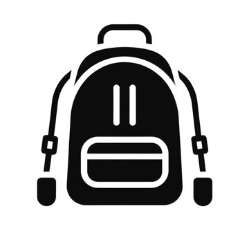 vector illustration of a backpack