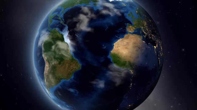 Satellite Zoom In to Parintins Brazil from Outer Space