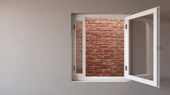 Open Window Blocked by a Brick Wall