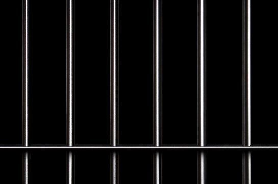 Abstract prison bars background with vertical steel for jail and confinement concepts