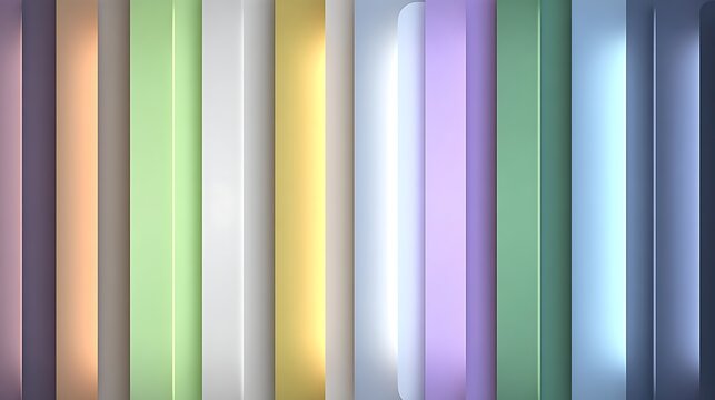 Abstract background of vertical pastel color bars with soft gradients