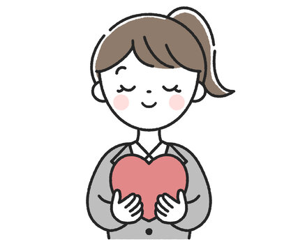 ハートを持った女性社員