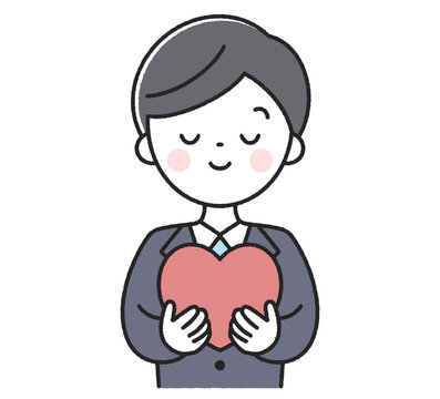 ハートを持った男性社員