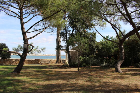 Les Sables-d'Olonne : jardins de la villa Charlotte (La Chaume, Vend&eacute;e)