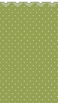 Elegant polka dot lace design mobile wallpaper