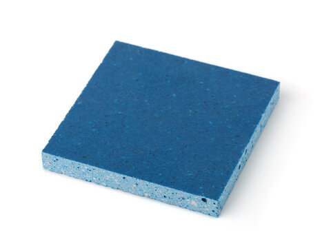Sample of blue square composite material