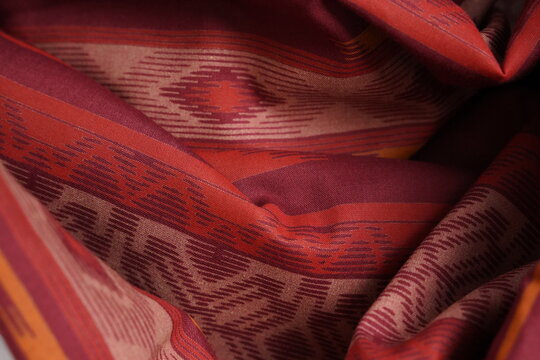 red fabric background