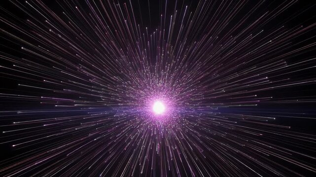 光の道が細かく分かれて四方へ伸びる無限の可能性