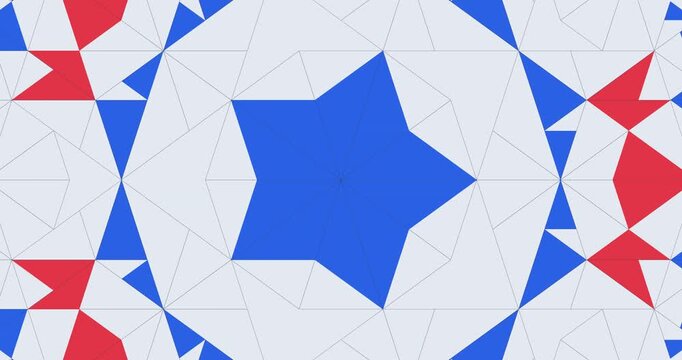 Aperiodic Penrose Tiling Minimal Alabaster Rhombus Tessellation Motion Background - 4k 60 fps infinite loop