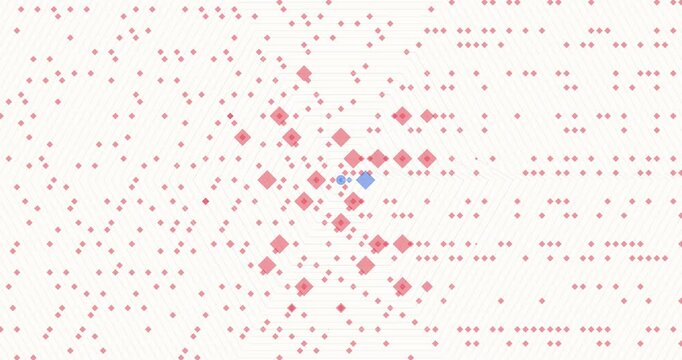 Ulam Prime Spiral Engine Minimal Alabaster Lattice Matrix Motion Background - 4k 60 fps infinite loop